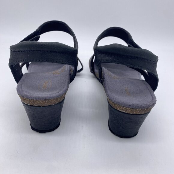 Aetrex Brynn Sandal Size 42 Quarter Strap Wedge Arch Support Plantar Fasciitis - Picture 8 of 13